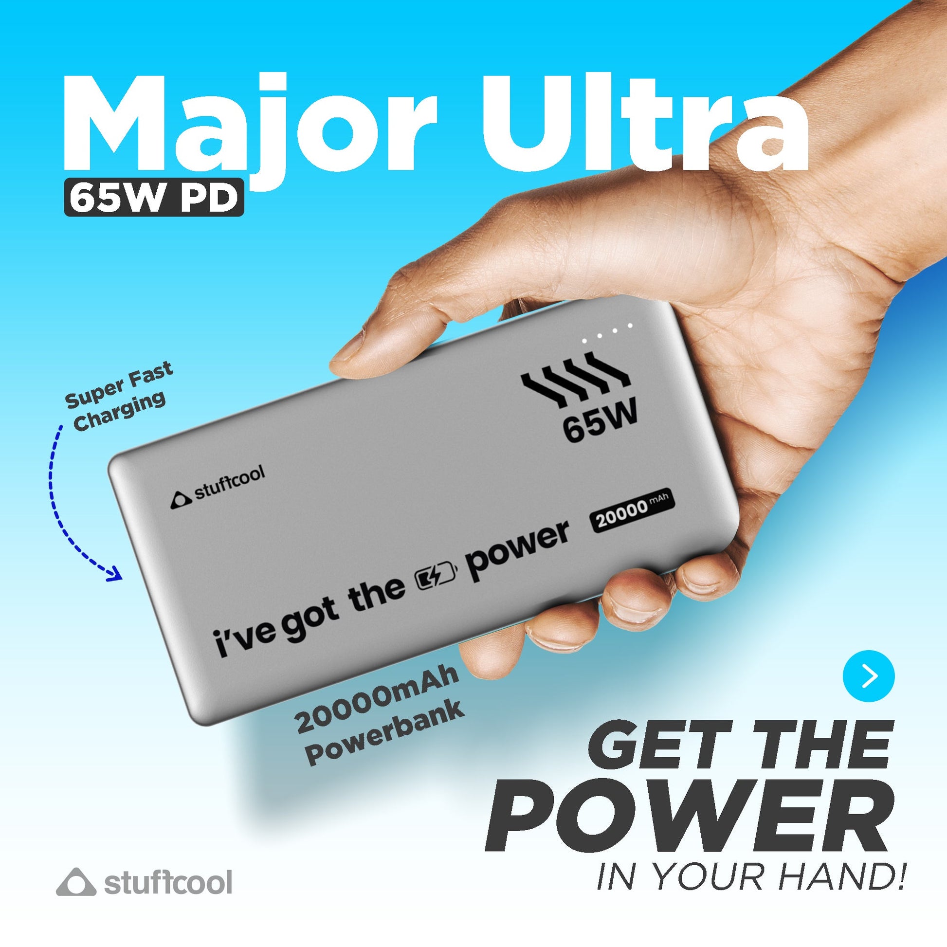 Major Ultra 20000 mah 65w PD for laptops