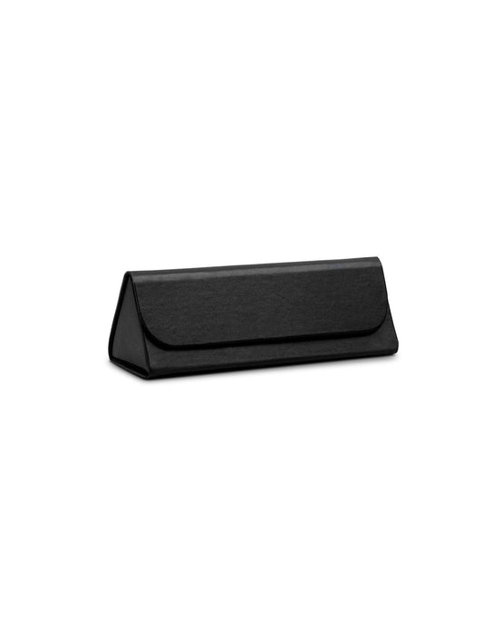 Black Faux Leather Foldaway Slim Eyewear/Sunglass Case