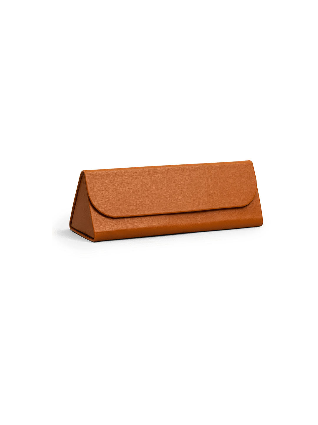 Tan Faux Leather Foldaway Slim Eyewear/Sunglass Case