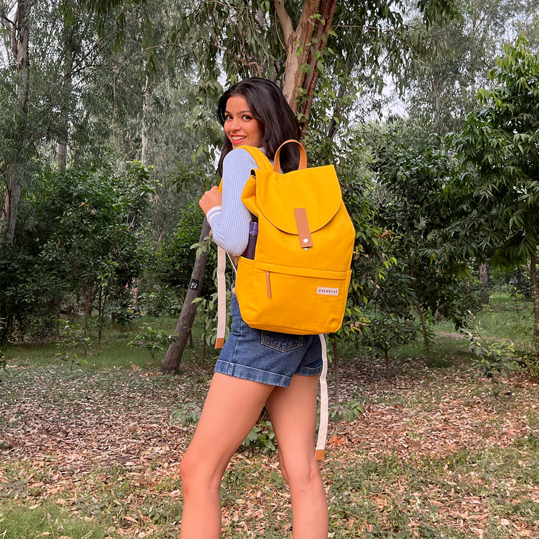 Svenklas Hagen Lemon Chrome Backpack