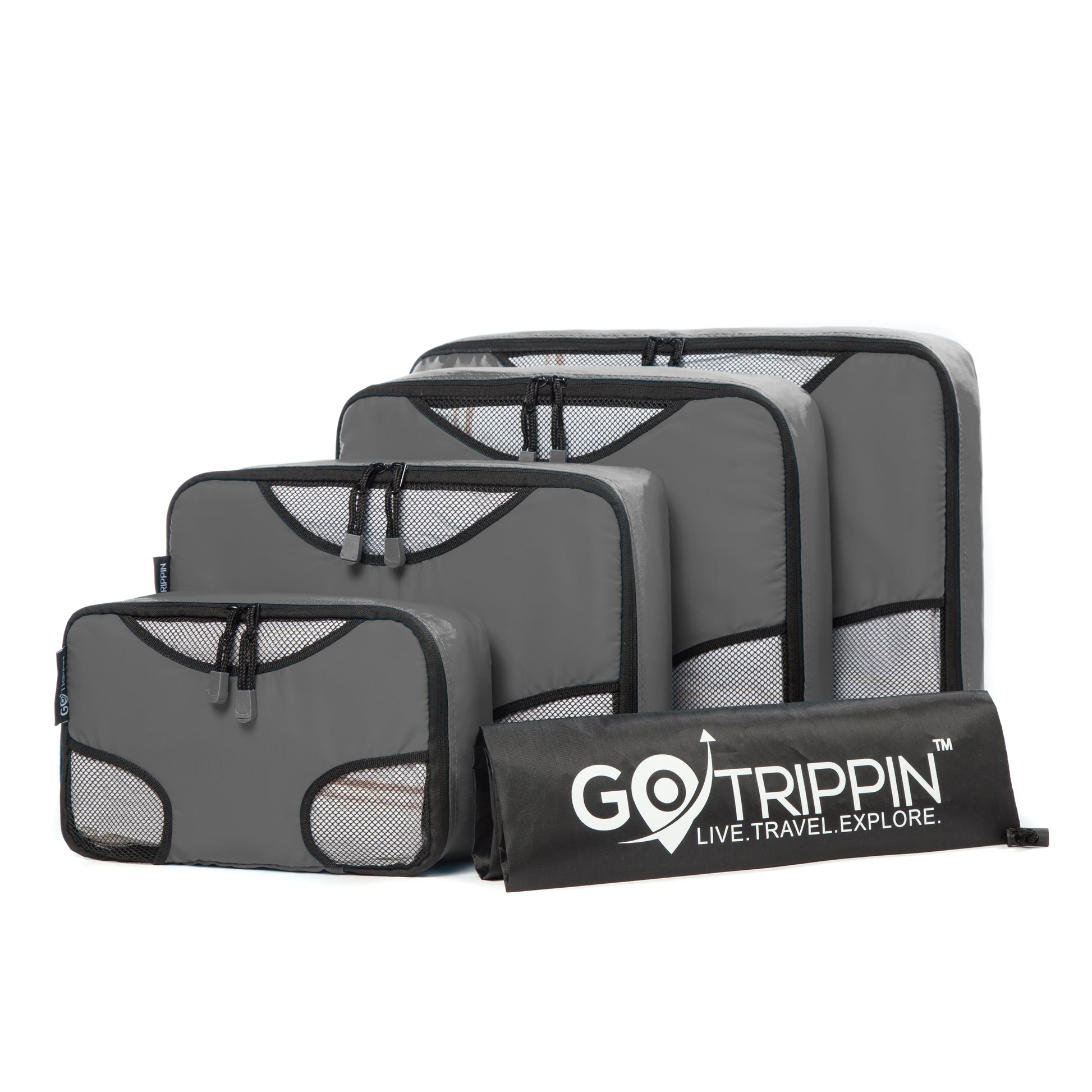 Gotrippin Packing Cubes Grey