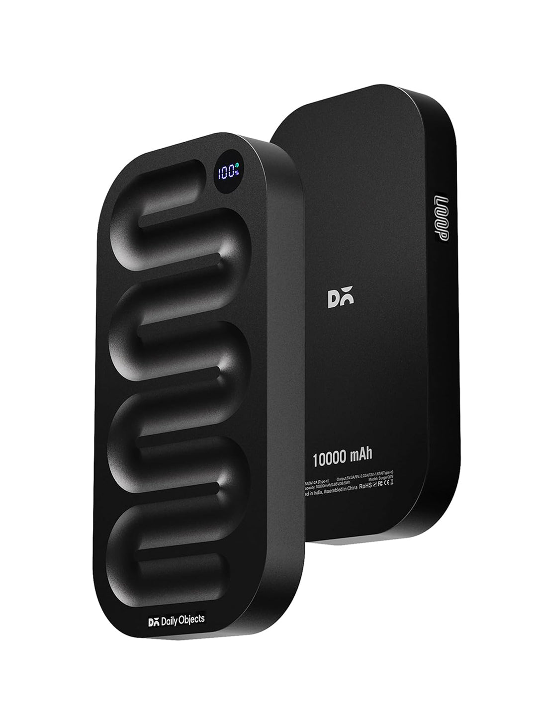 Loop Universal Aluminium Power Bank 10000 mAh - Black
