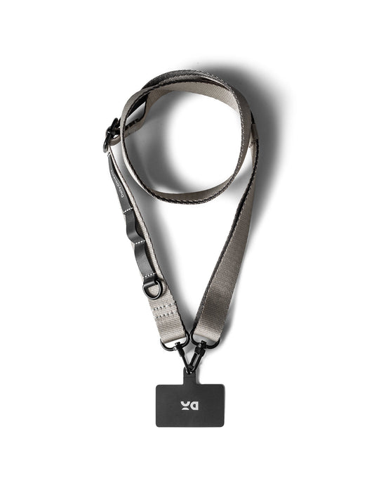 Grey Crossbody Utility Phone Lanyard - Strap