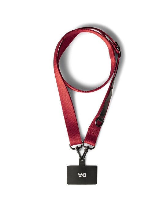 Red Crossbody Utility Phone Lanyard - Strap