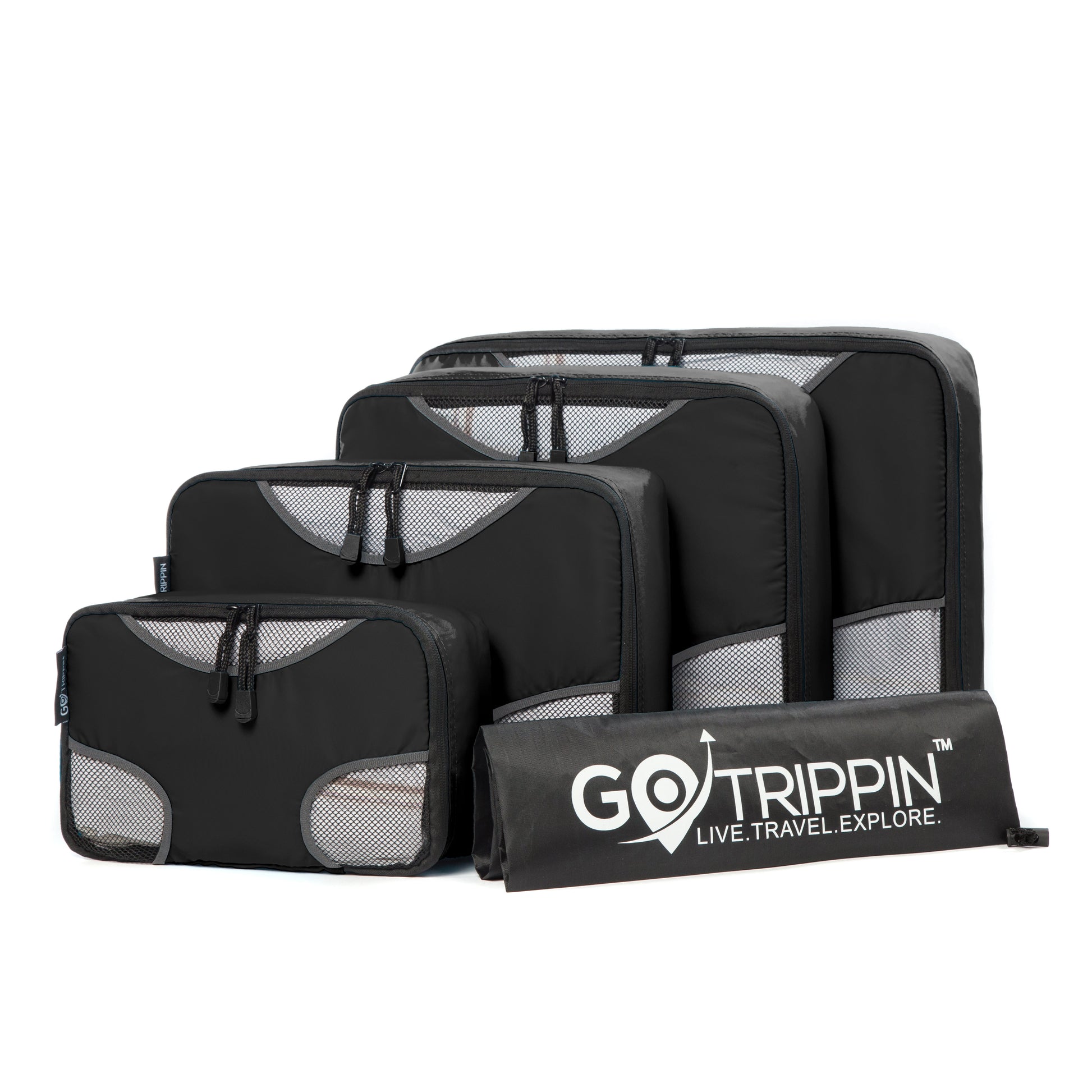 Gotrippin Packing Cubes Black