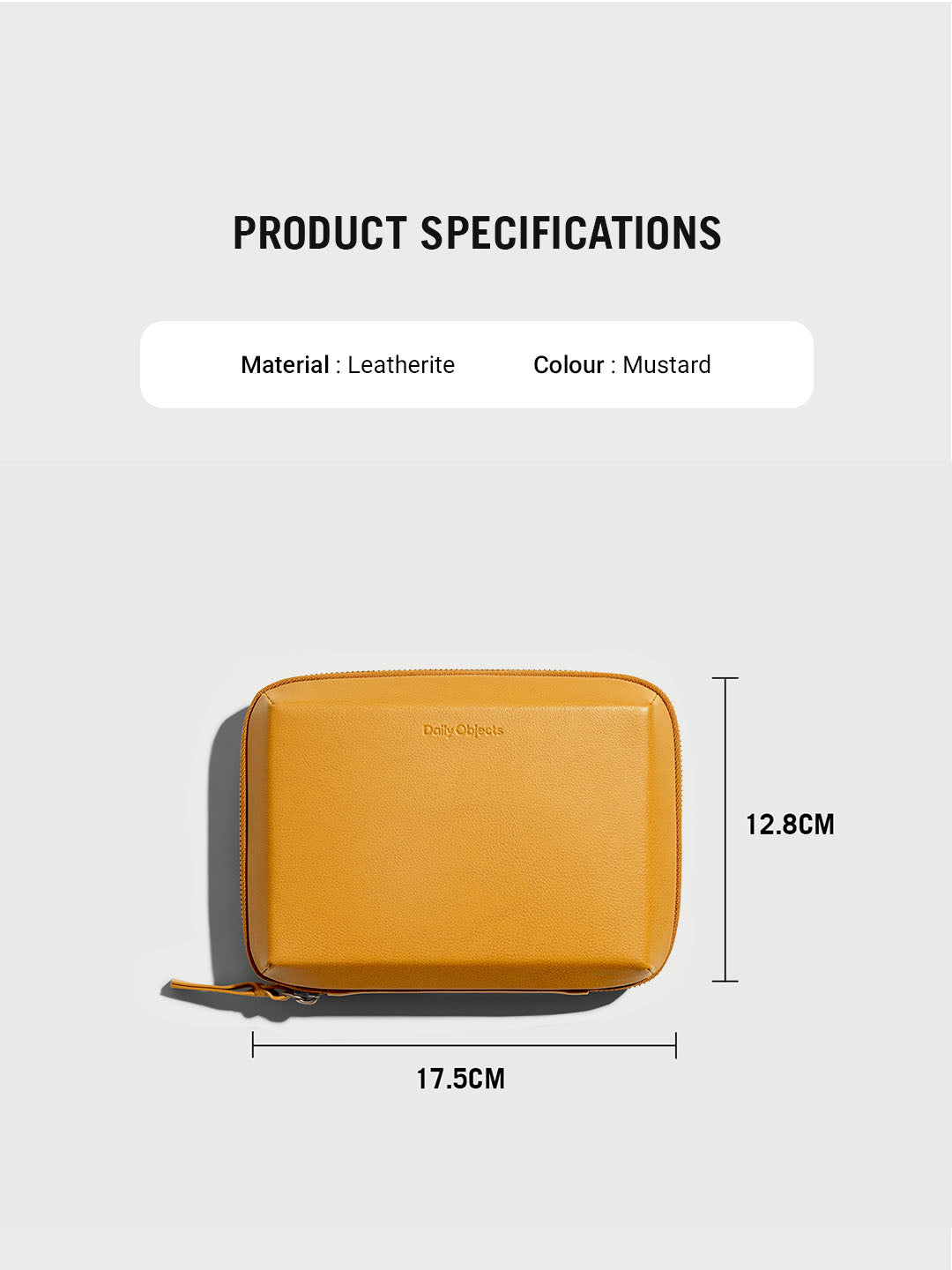 Marshal Mini Tech Kit Organiser - Leatherite - Mustard