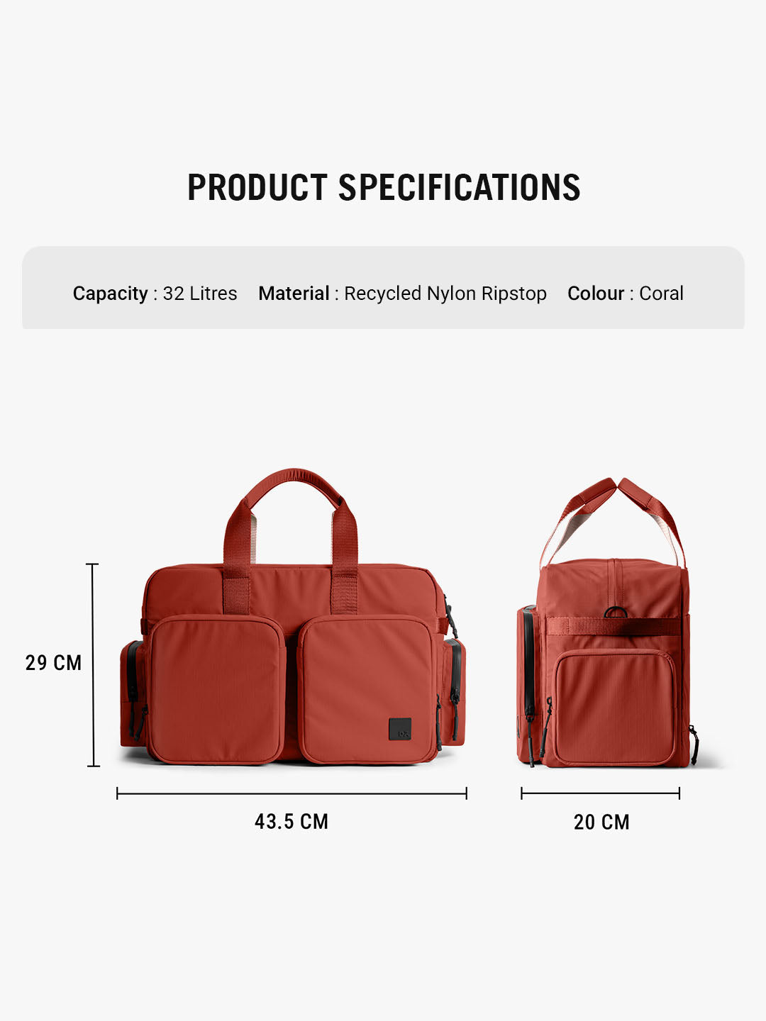 Pivot Duffle - Coral
