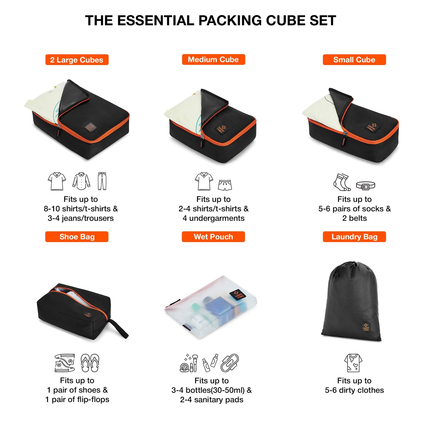 Packing Cube Set of 7