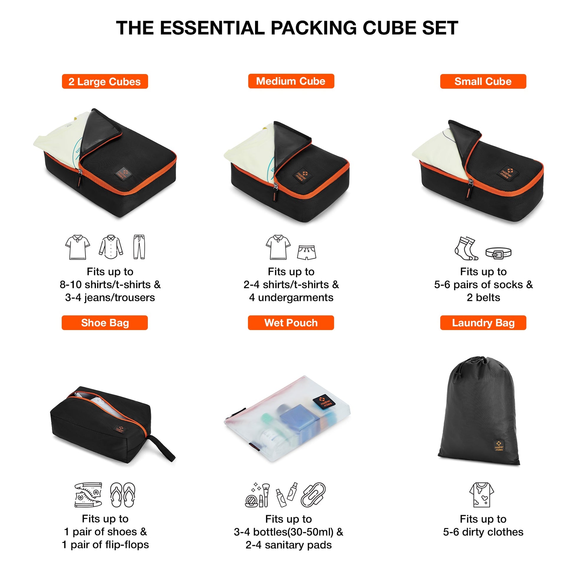 Packing Cube Set of 7
