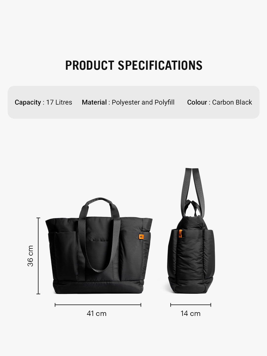 Carbon Black Idyll Tote