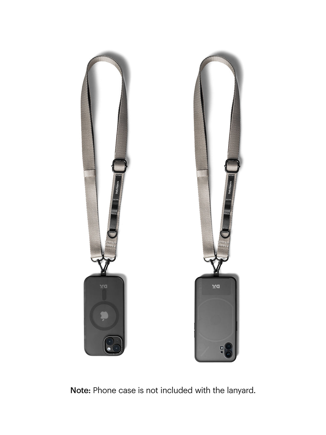 Grey Crossbody Utility Phone Lanyard - Strap
