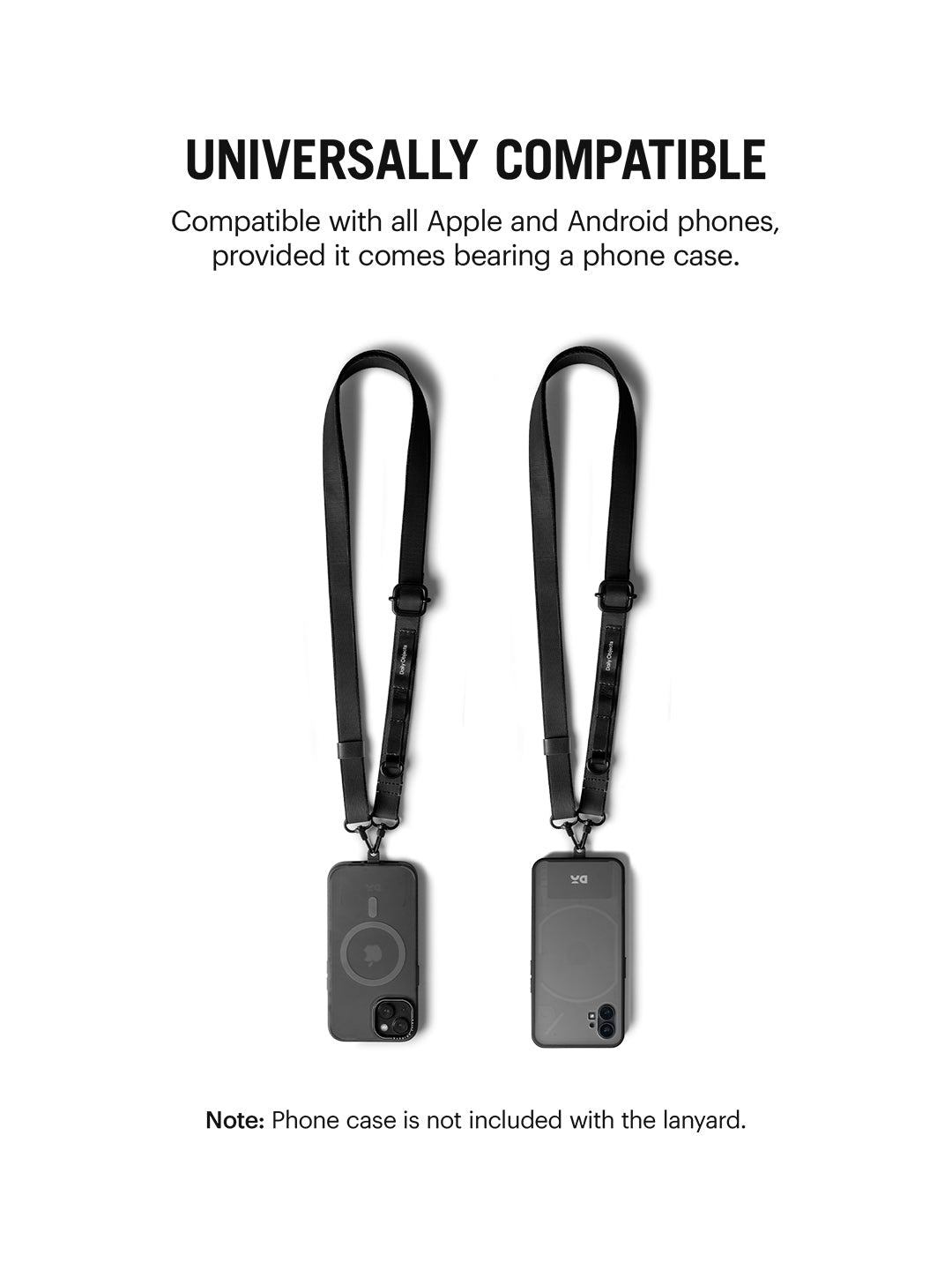 Dark Grey Strobe Lanyards
