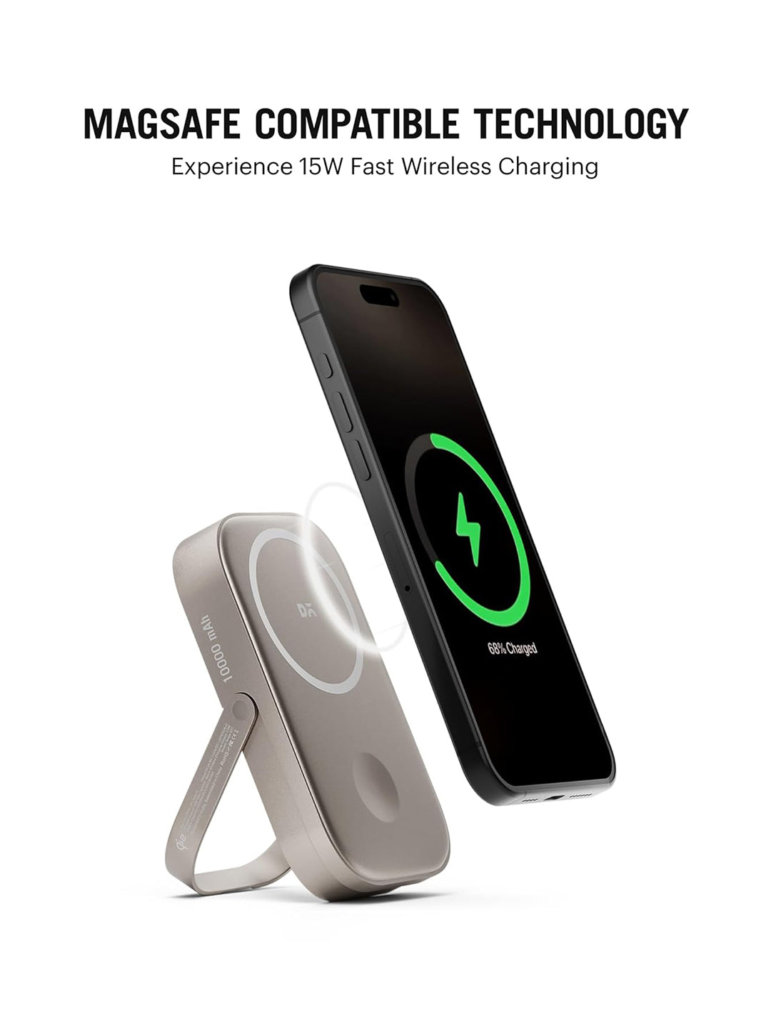 Loop Qi2-Certified MagSafe-Compatible Aluminium Power Bank 10000 mAh - Titanium