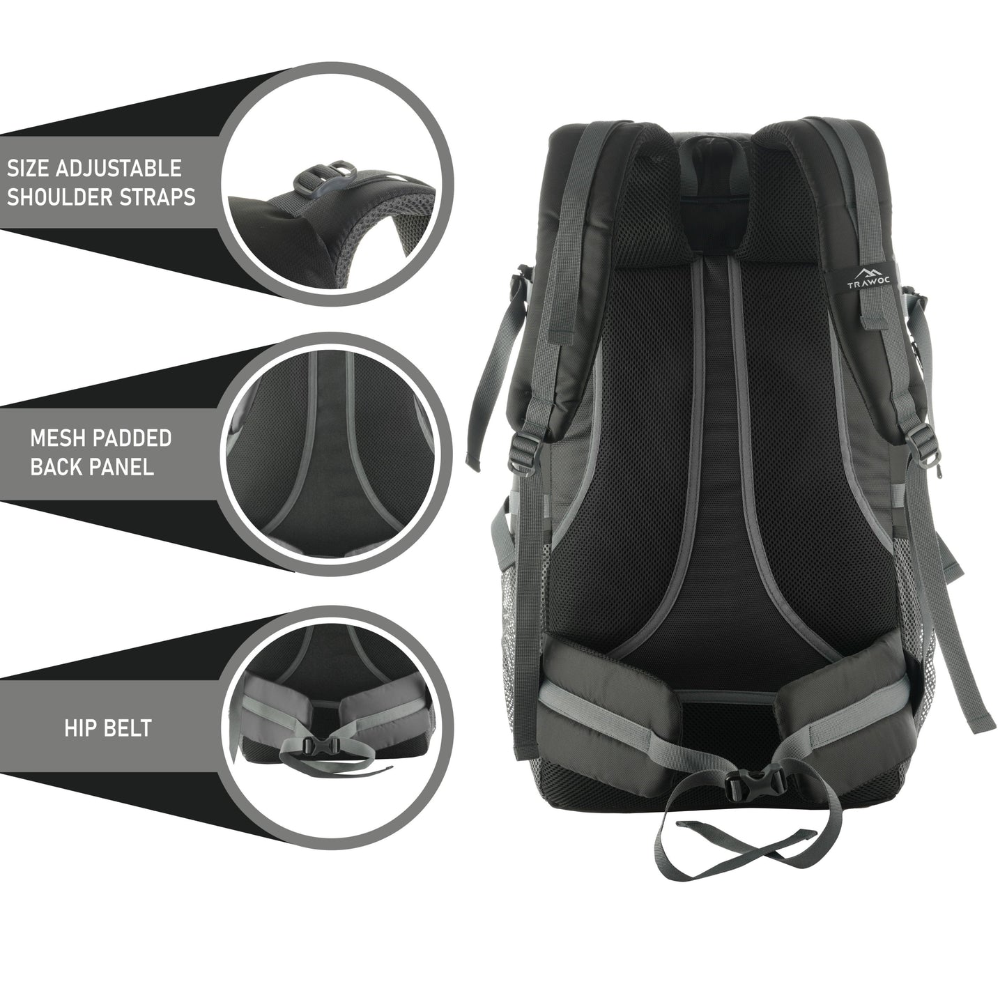 BLAZE 55L Travel Backpack Daypack