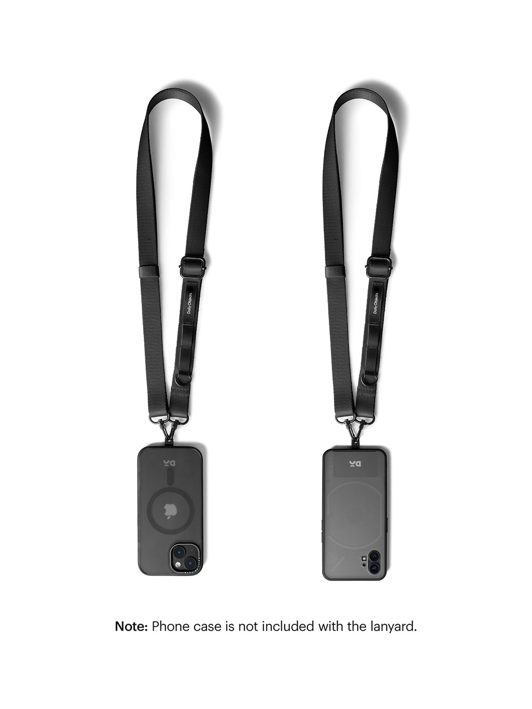 Black Crossbody Utility Phone Lanyard - Strap