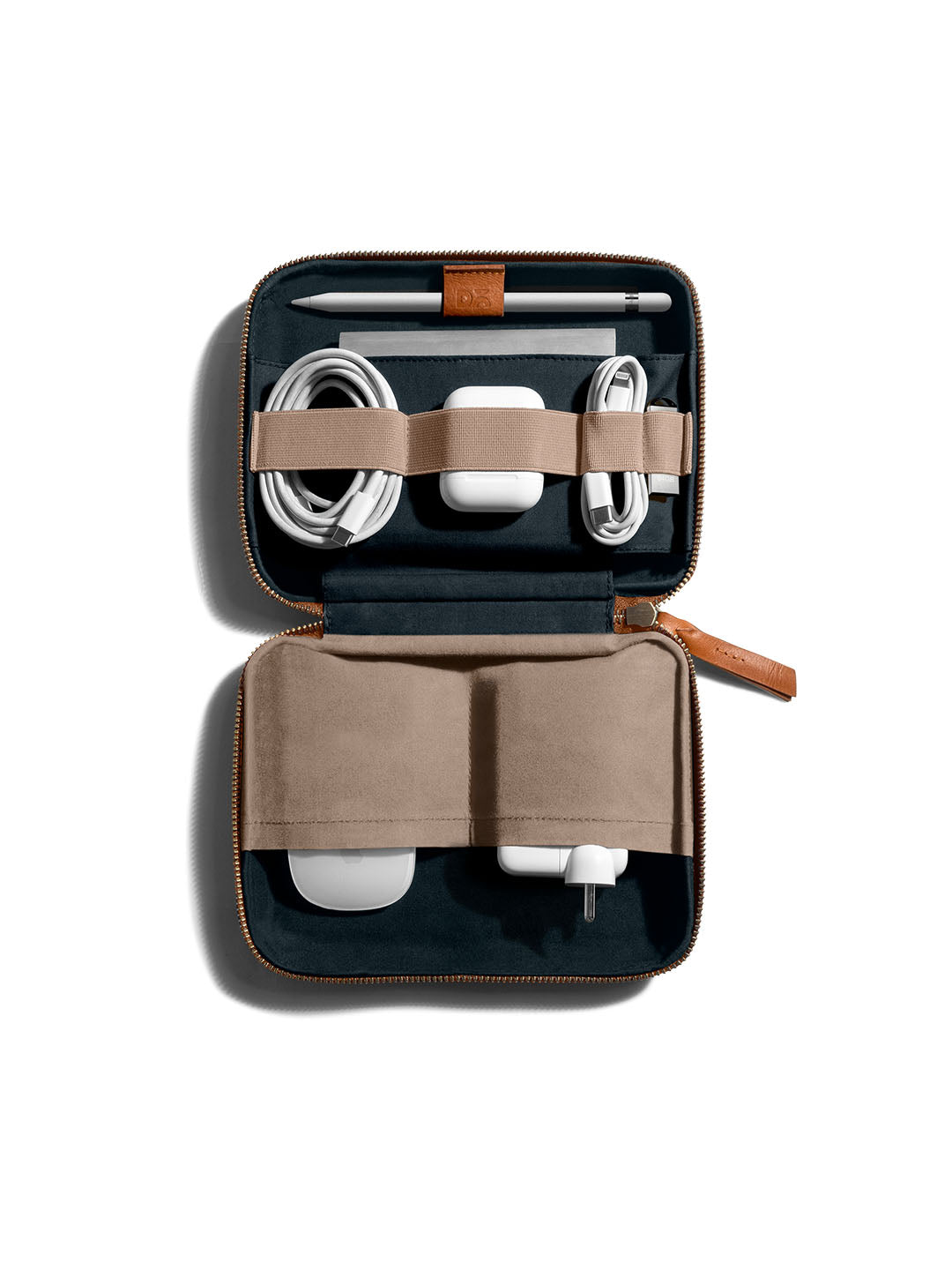 Marshal Tech Kit Organiser - Leatherite - Tan