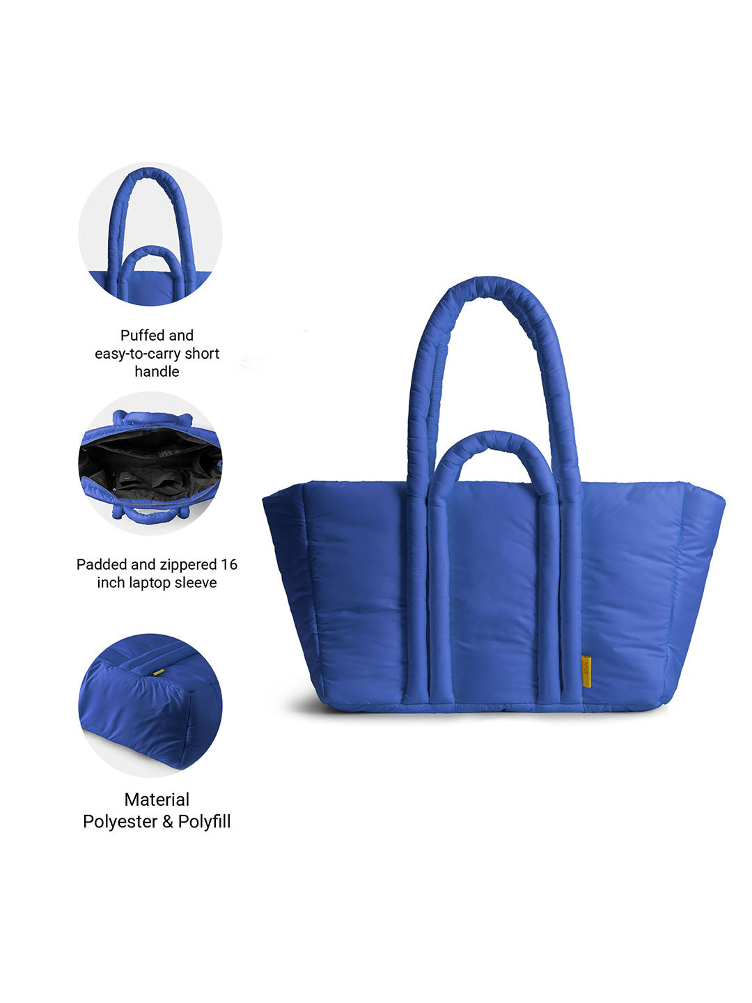 Blue Puft Oversized Tote