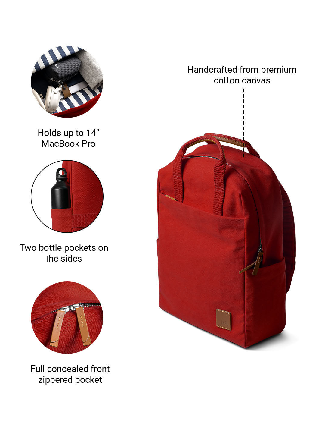 Crimson Red Field Daypack