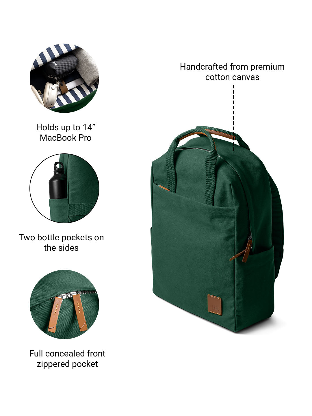 Forest Green Field Daypack