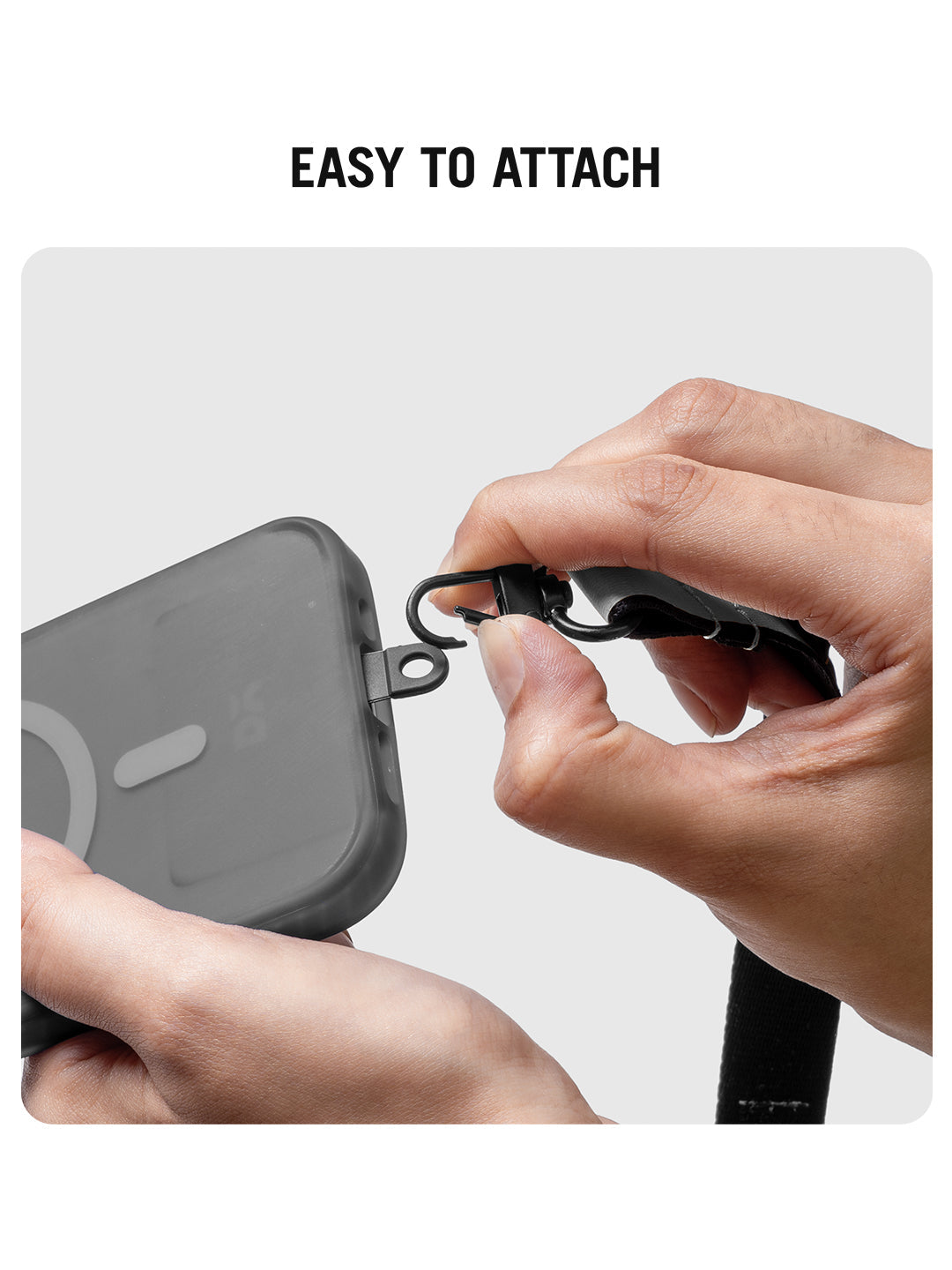 Light Grey Strobe Lanyards