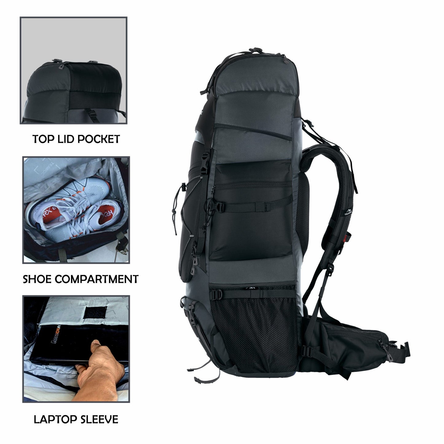 PEAKPRO 75 Liter Travel Backpack