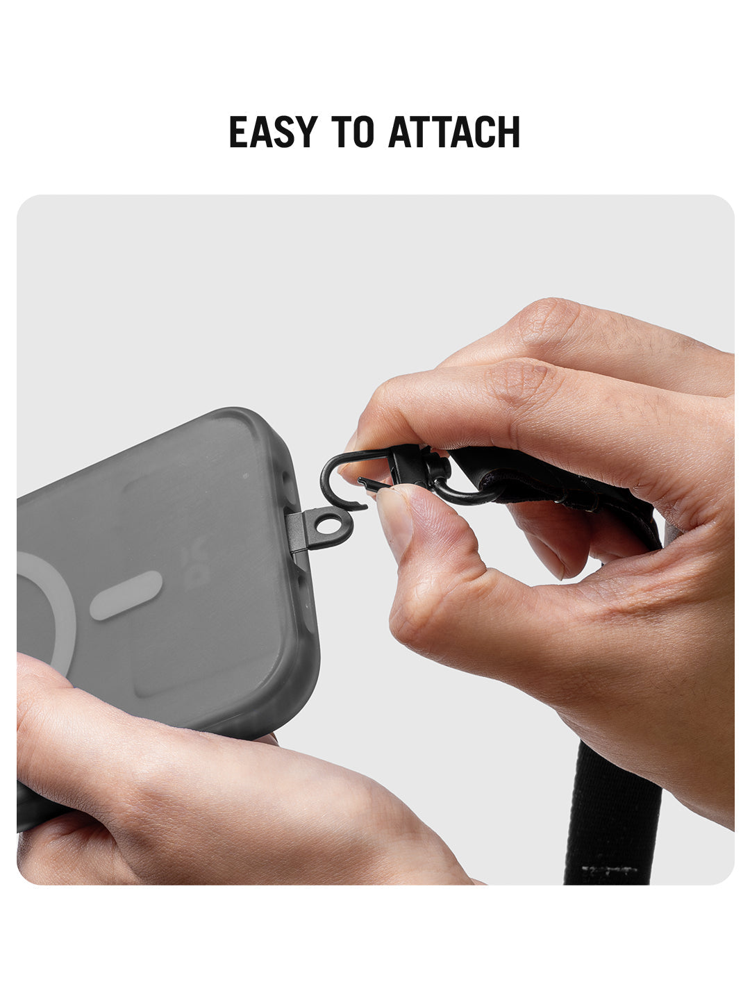 Dark Grey Strobe Lanyards