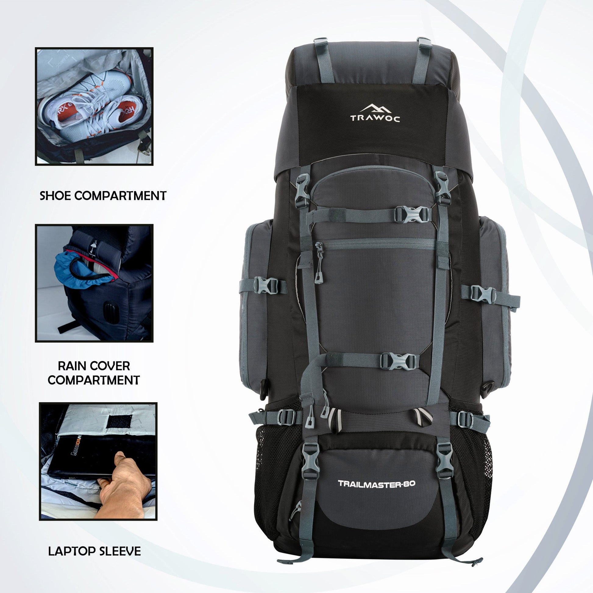 TRAILMASTER 80L Rucksack Bag