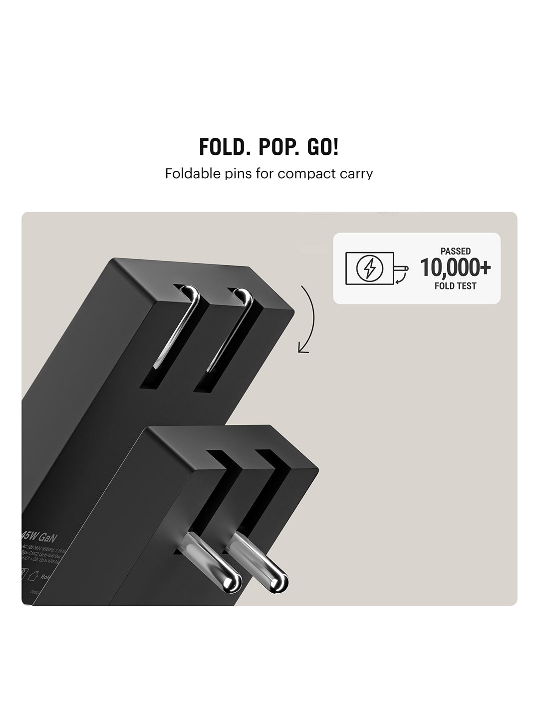 POP 45W Twin Port GaN5 Adapter - Black