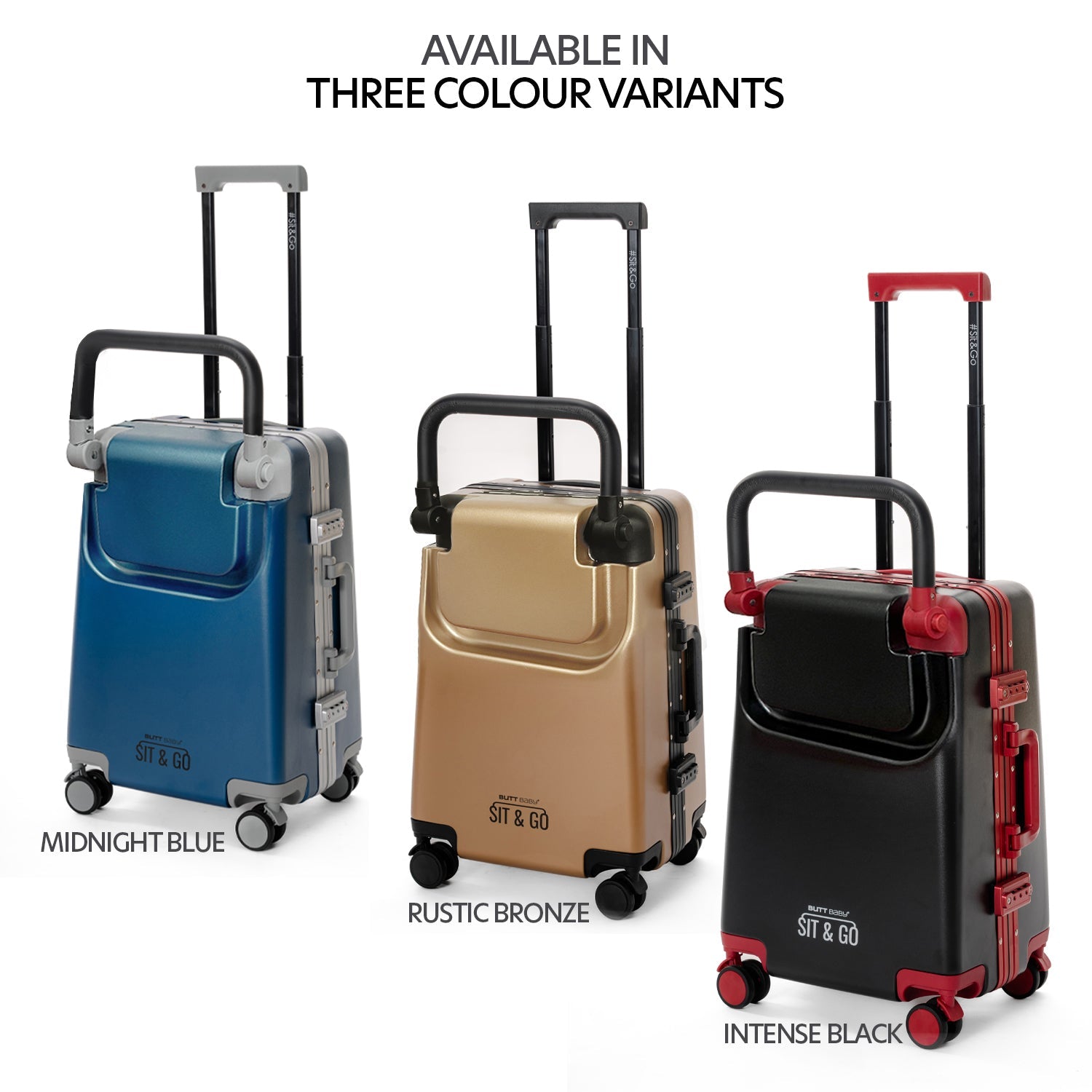 Butt Baby Sit & Go - India's First Cabin Luggage Baby Carrier - Rustic Bronze