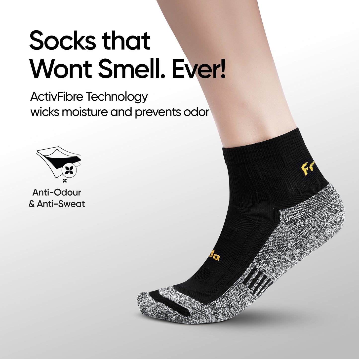 Active Quarter Socks