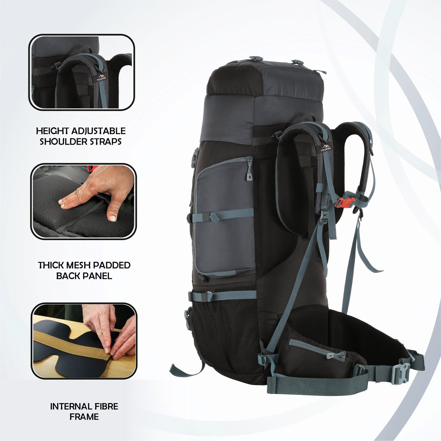 TRAILMASTER 80L Rucksack Bag