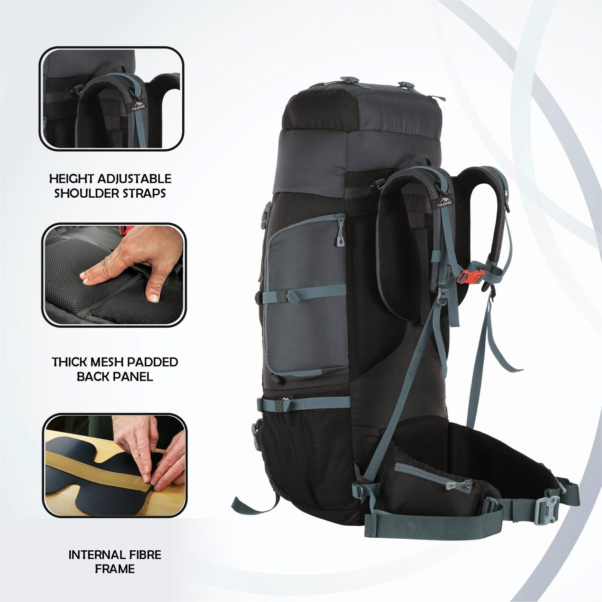 TRAILMASTER 80L Rucksack Bag