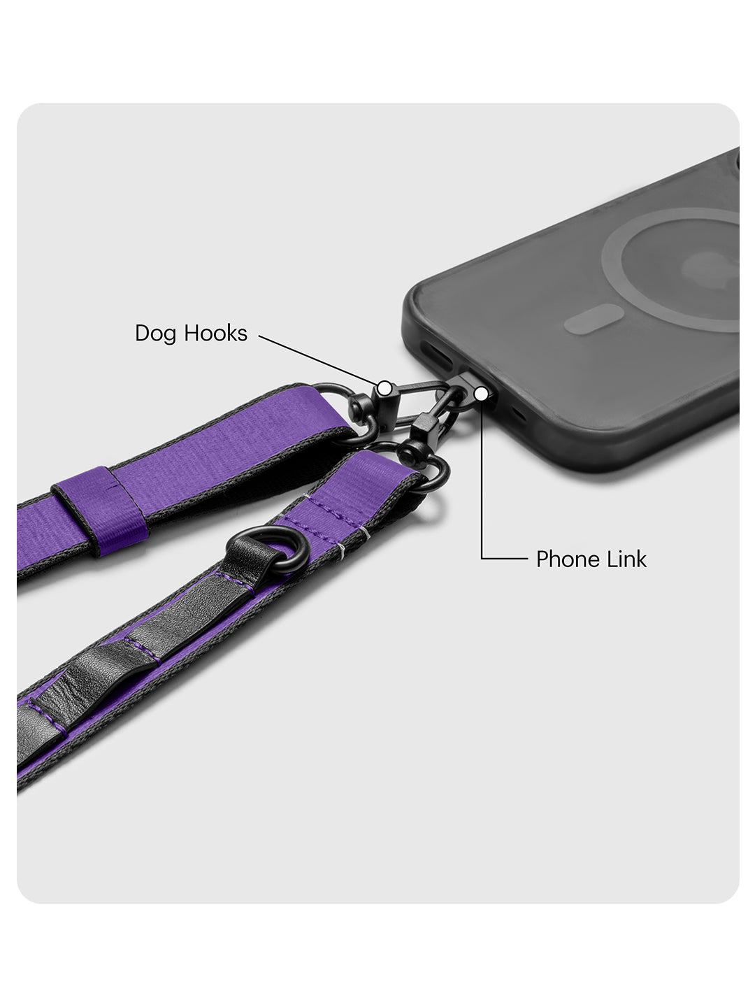 Purple Strobe Lanyards