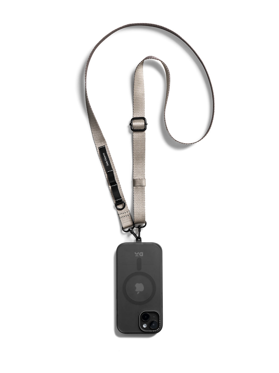 Grey Crossbody Utility Phone Lanyard - Strap