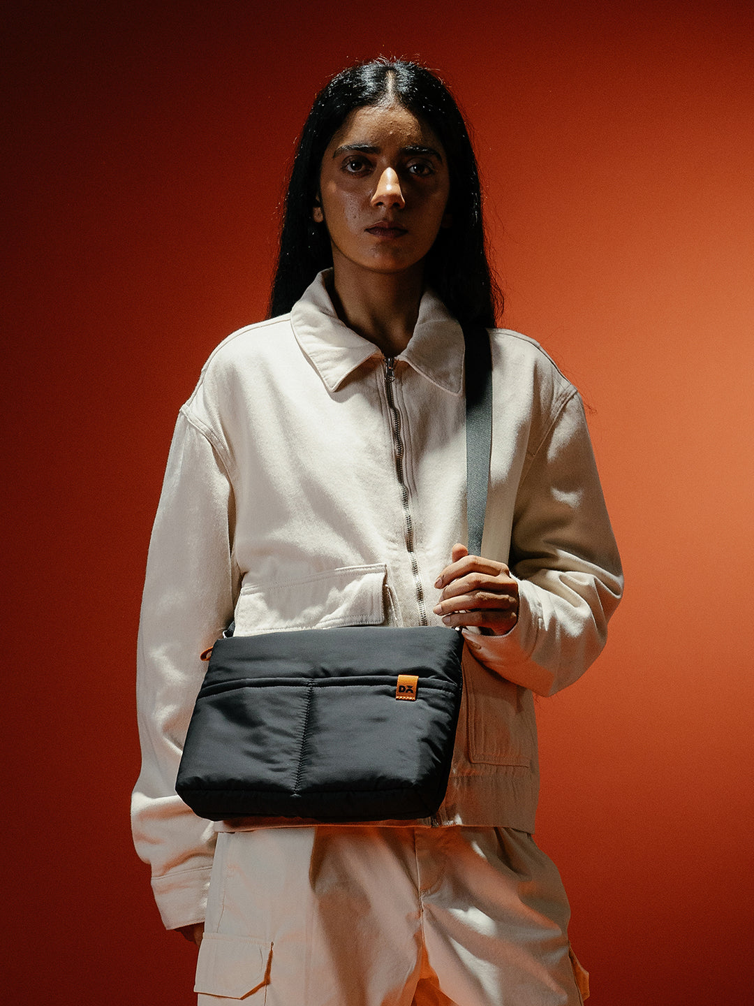 Carbon Black Retreat Crossbody Bag