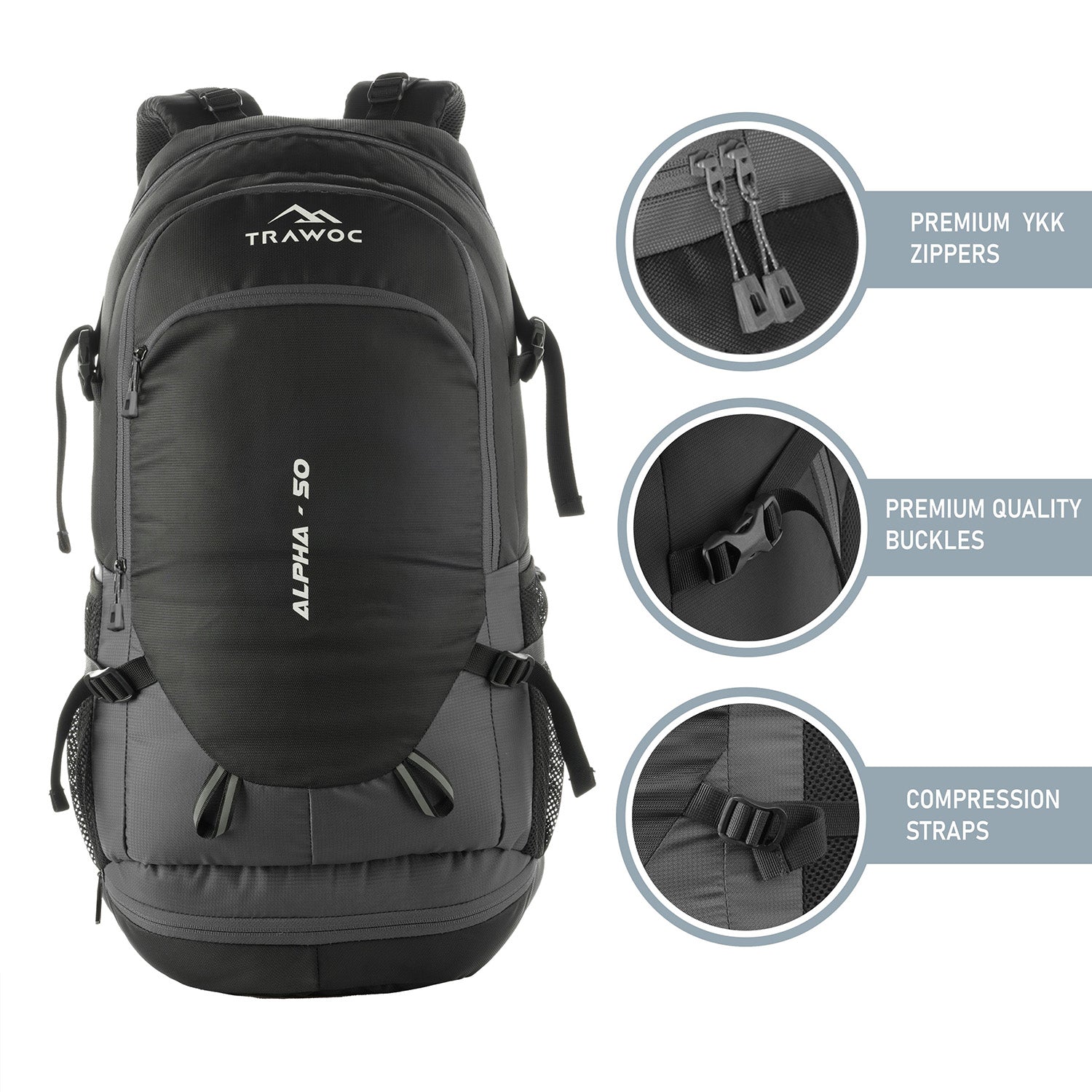 ALPHA 50 L Travel Backpack, Unisex