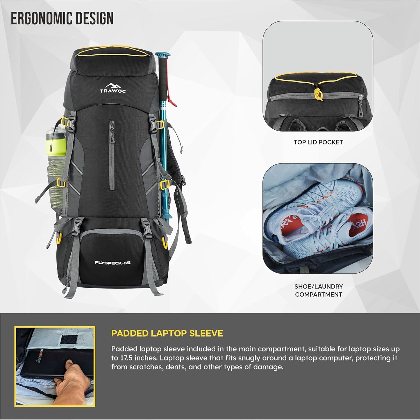 FLYSPECK 65 L Hiking Trekking Bag