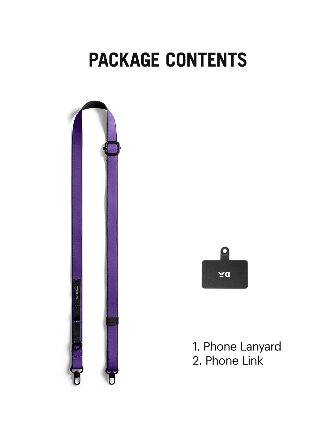 Purple Strobe Lanyards