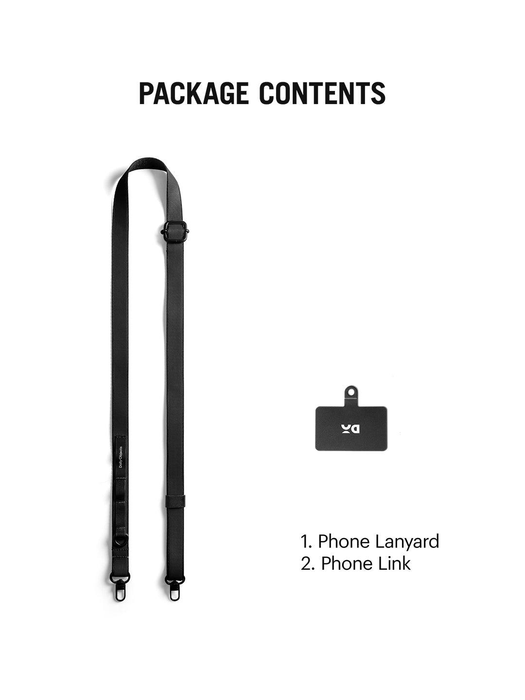 Dark Grey Strobe Lanyards