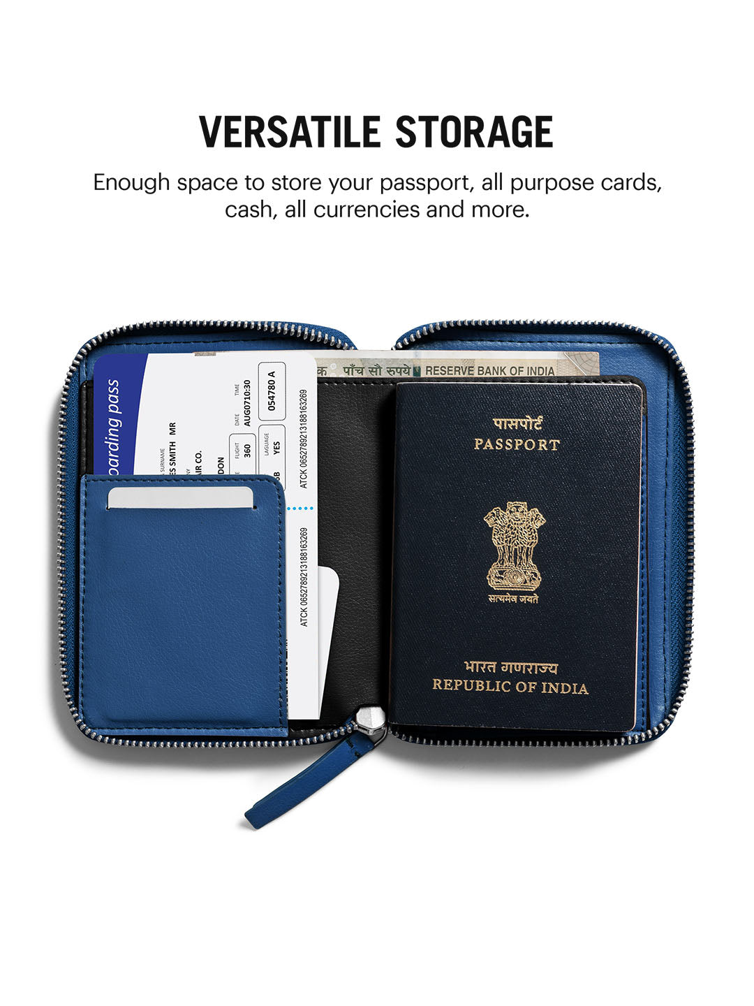 Check-in Passport Wallet - Blue