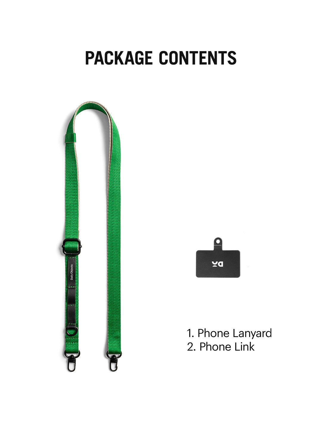 Green Crossbody Utility Phone Lanyard - Strap