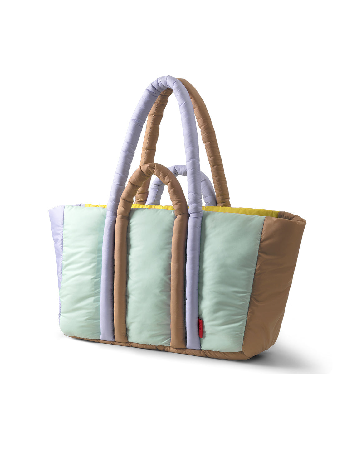 Colourblock Puft Oversized Tote