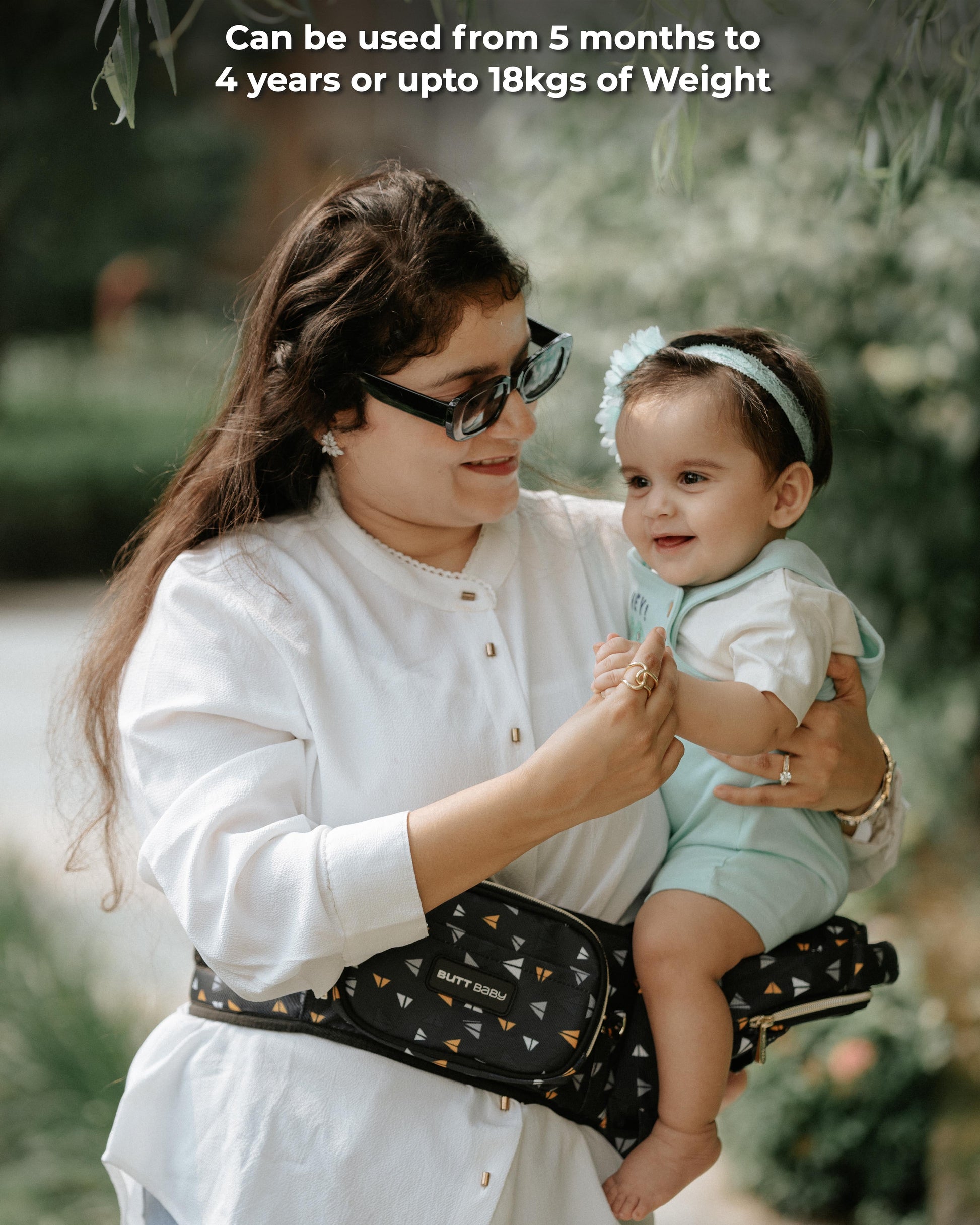 Airplanes Baby Carrier with Hip Seat & In-built Mini Diaper Bag