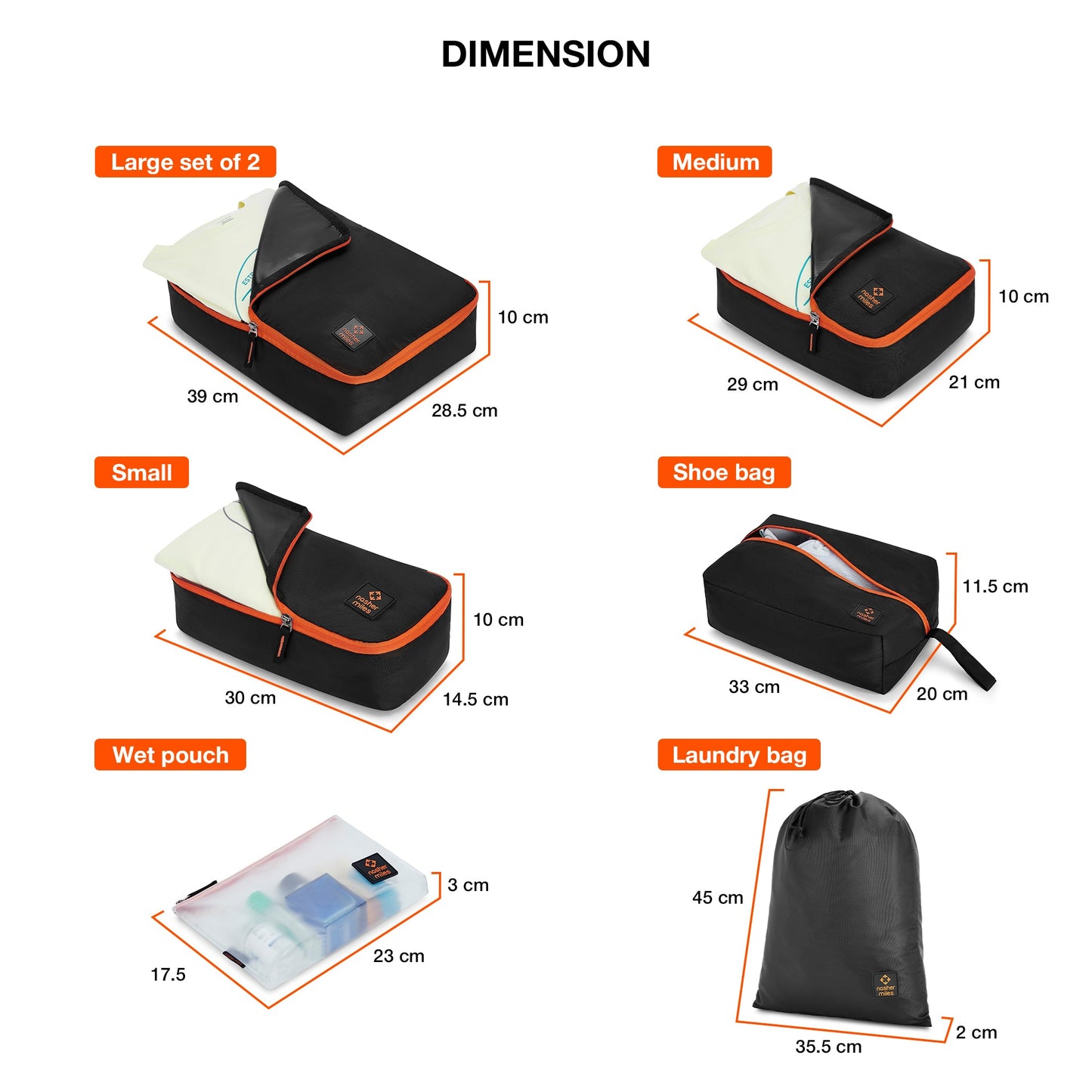 Packing Cube Set of 7