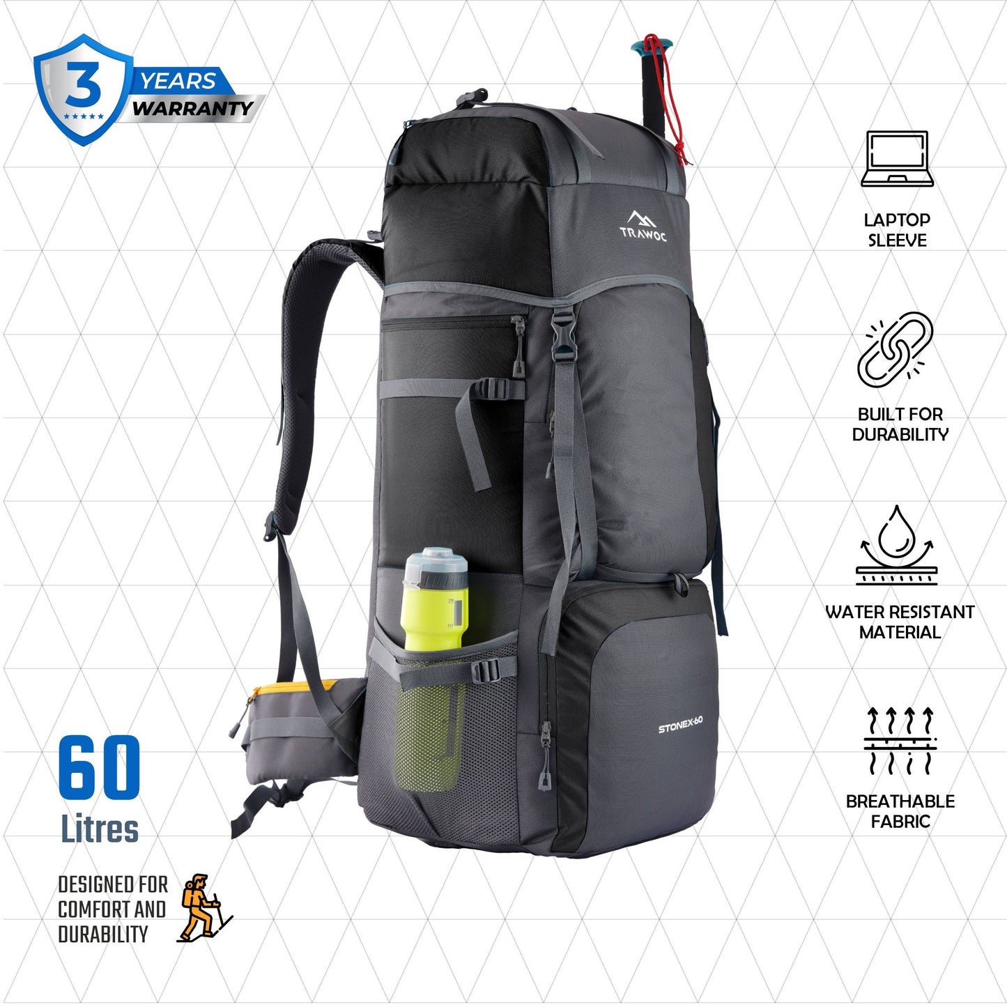STONEX 60L Travel Backpack