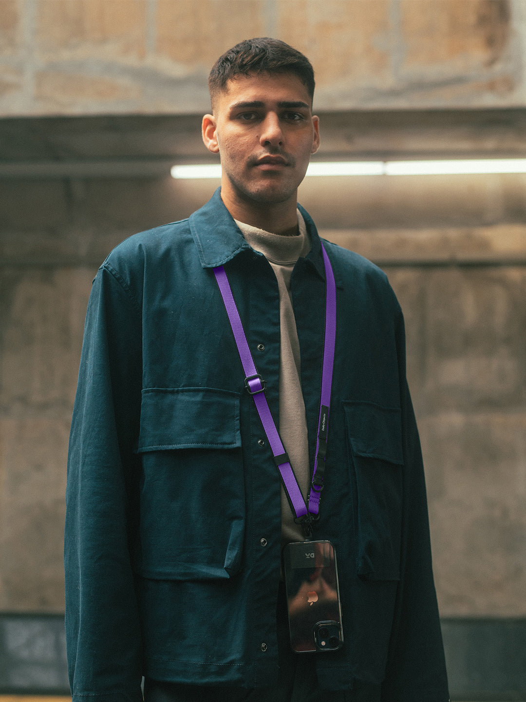 Purple Strobe Lanyards