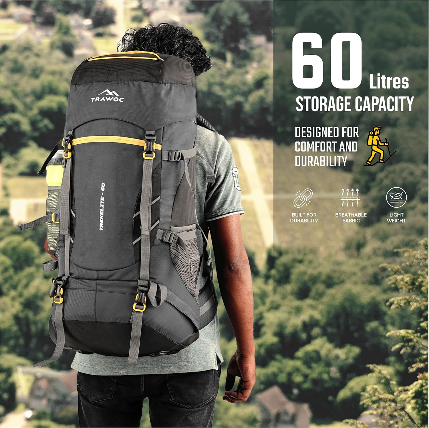 TREKELITE 60L Travel Backpack