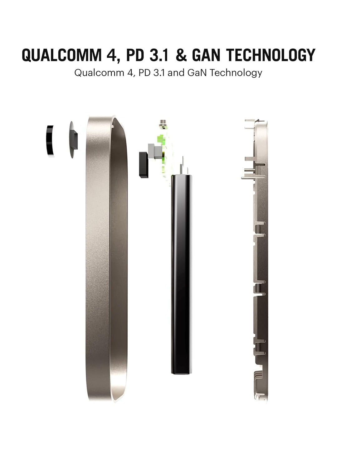 Loop Universal Aluminium Power Bank 10000 mAh - Titanium