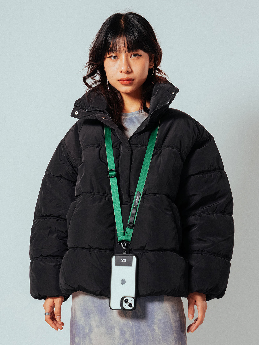Green Crossbody Utility Phone Lanyard - Strap