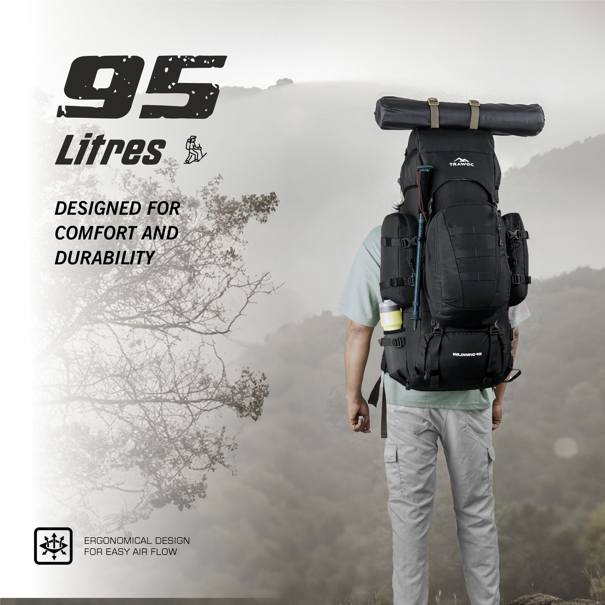WildWing 80+15 Rucksack